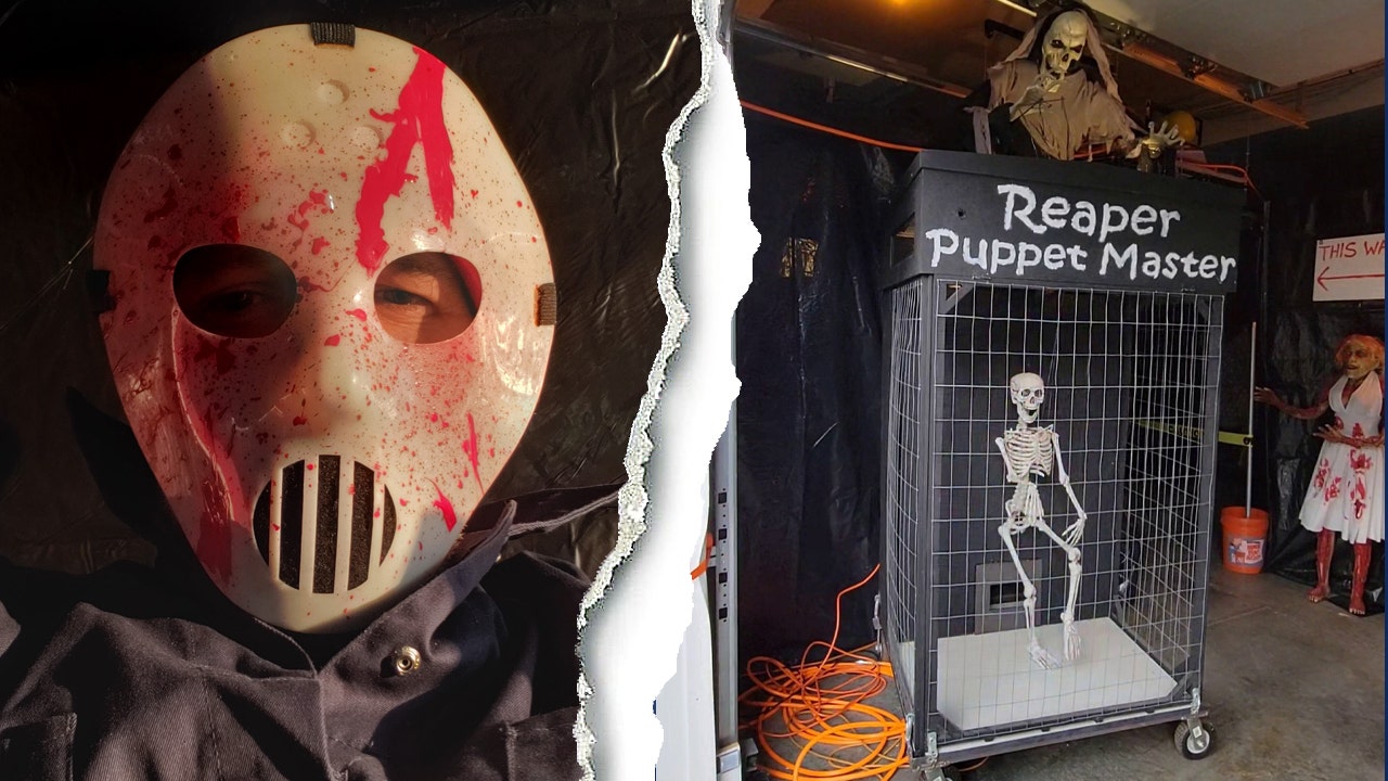 Man spends thousands of dollars turning garage into ultimate haunted house