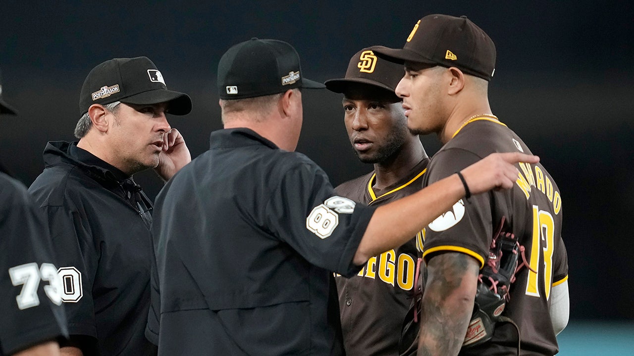 Padres’ NLDS Game 2 win over Dodgers turns ugly as fans throw objects at San Diego players