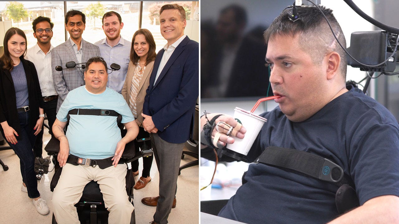 Man paralyzed in diving mishap has medical miracle a year after AI-powered brain implant