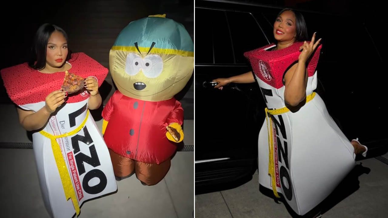 Lizzo verkleedt zich in een Halloween-kostuum met Ozempic-thema, geïnspireerd op een ‘South Park’-parodie na het uiten van beschuldigingen