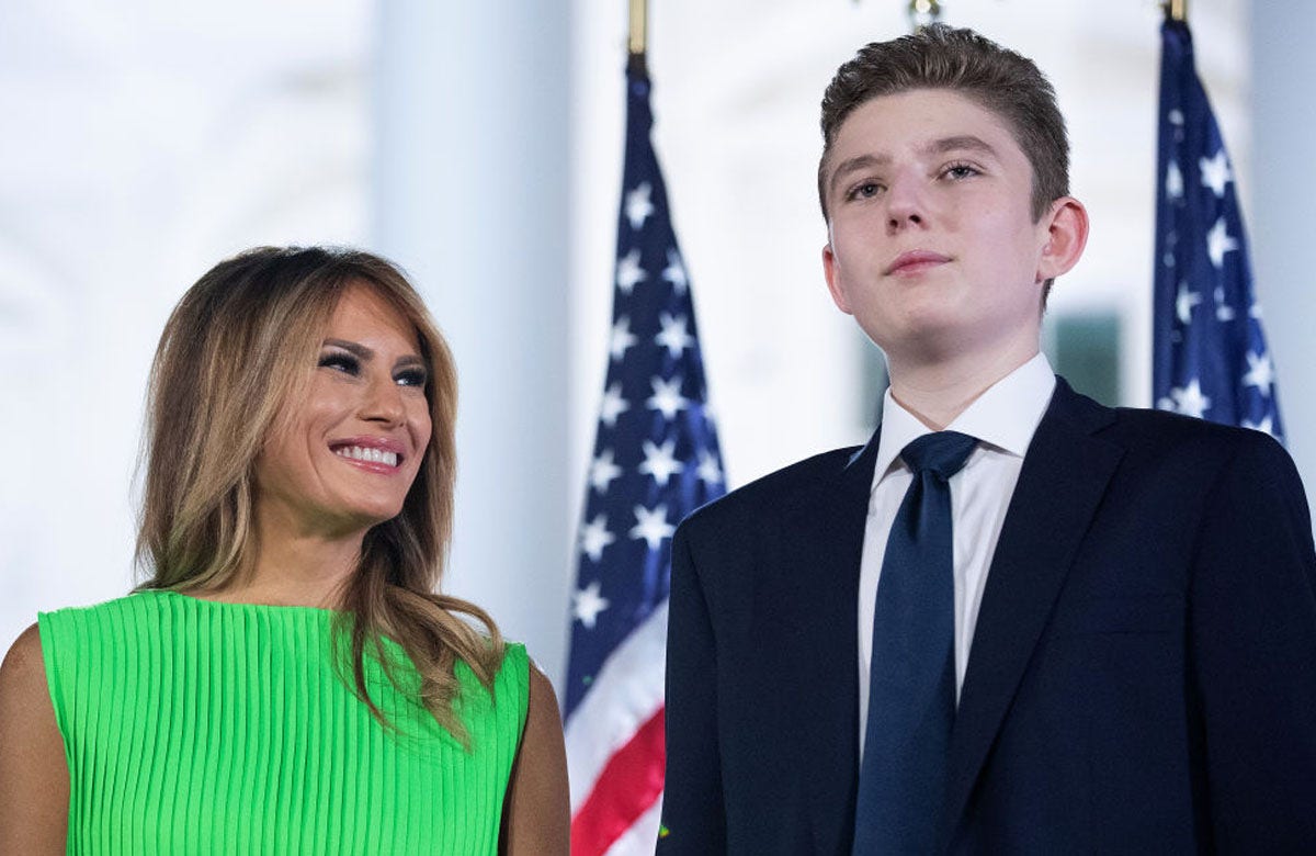 Barron Trump 'doing great' at NYU, loves his classes, his mom Melania Trump says