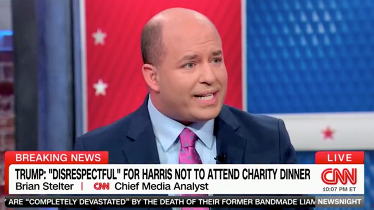 Major CNN Trump critic Brian Stelter admits Trump ‘was funny’ during Al Smith Dinner: ‘A few great jokes’