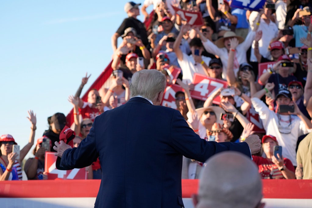 Man arrested with firearm outside Trump rally in Coachella Valley