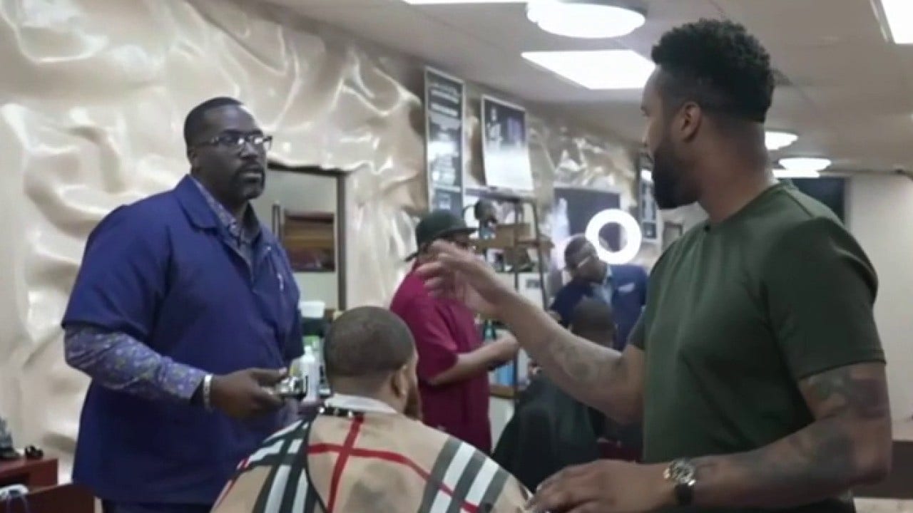 Barber shop voters in swing state torn on 2024 race as Harris struggles with Black males: 'Coin flip'