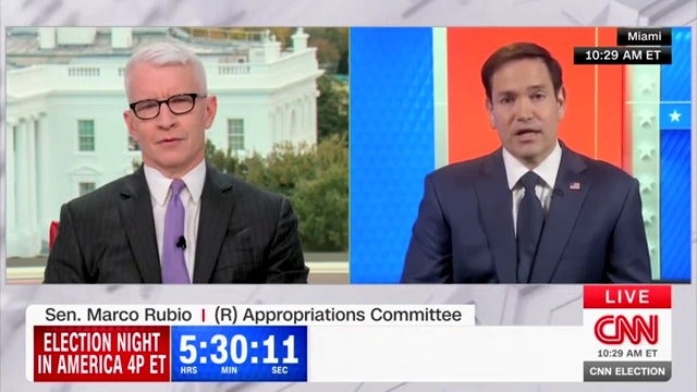 Rubio slams media’s treatment of Trump in clash with Anderson Cooper: ‘He’s going to punch back’