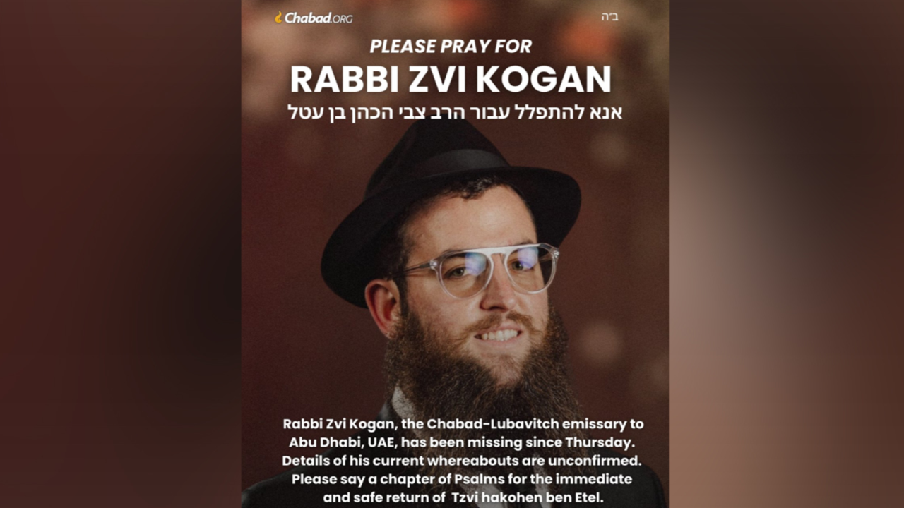 Israel says UAE authorities found Rabbi Zvi Kogan dead: ‘Antisemitic terrorism’