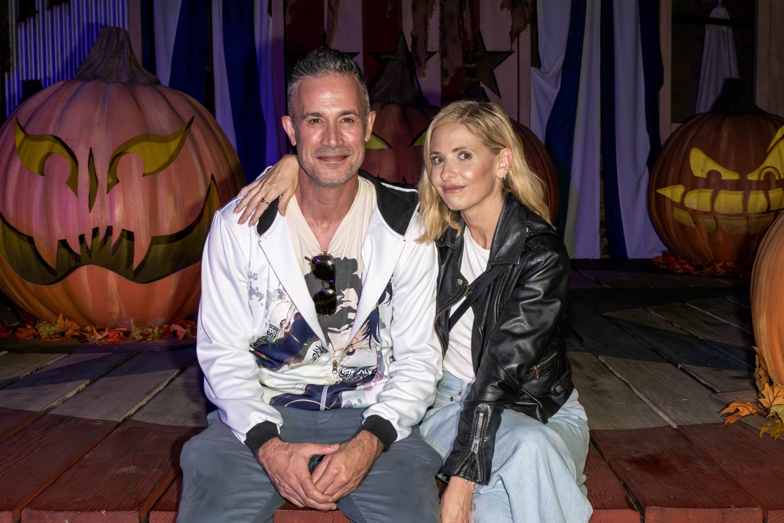 Sarah Michelle Gellar, who's been married to fellow actor Freddie Prinze Jr. for 22 years, spoke about how to make things last. (Jerod Harris/Getty Images for Knott's Scary Farm)