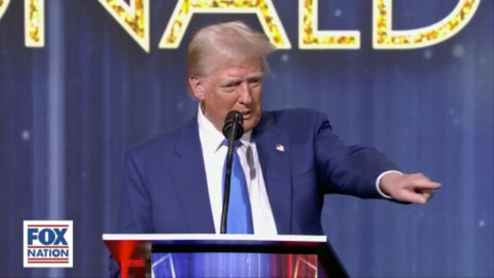 Presidentelect Donald Trump receives the 'Patriot of the Year' award