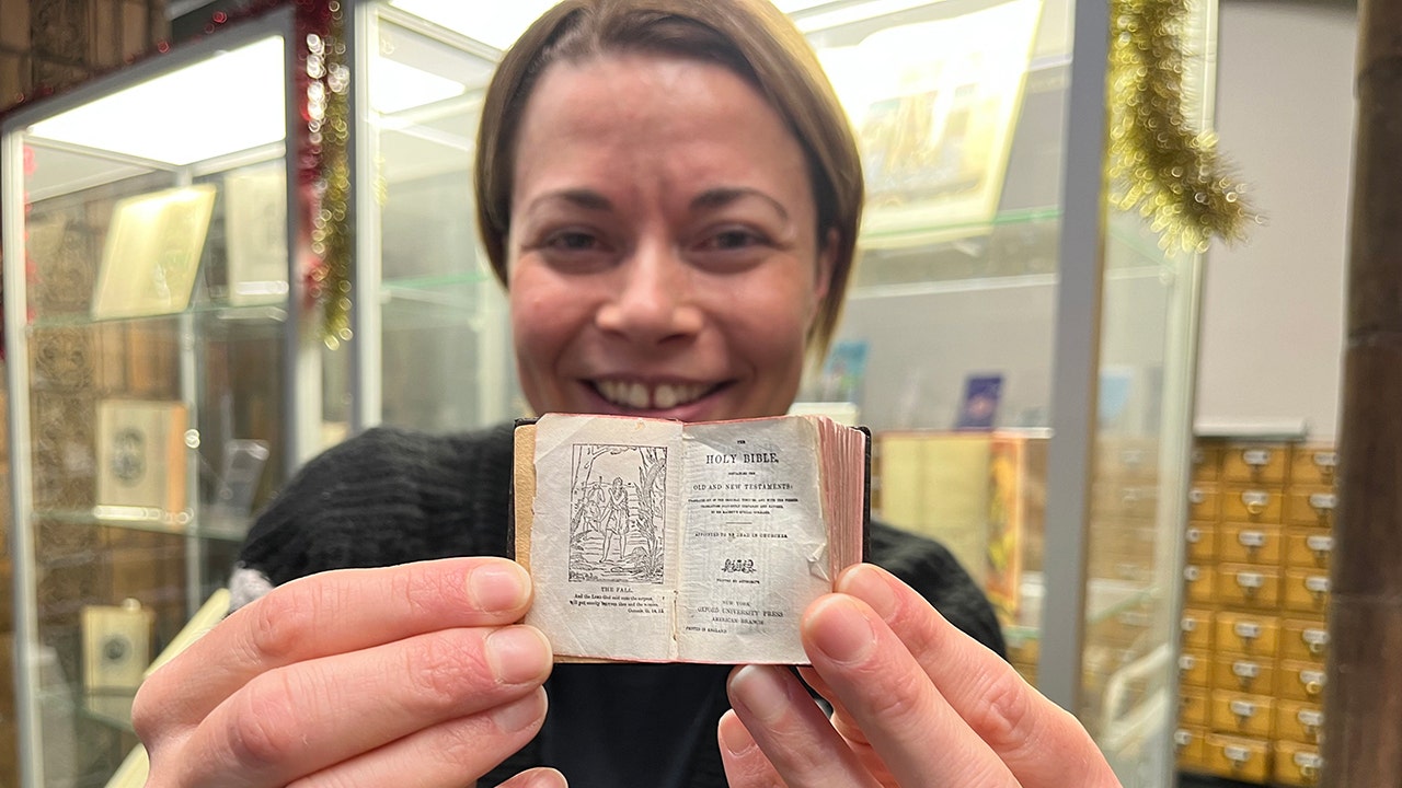 Miniature Bible will be put on display for guests to read the Christmas story