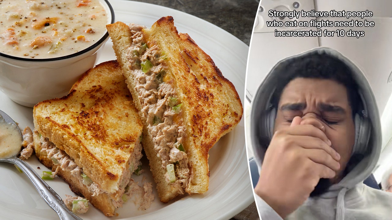 Tuna melt ‘stinking up’ plane prompts fellow passenger’s viral video