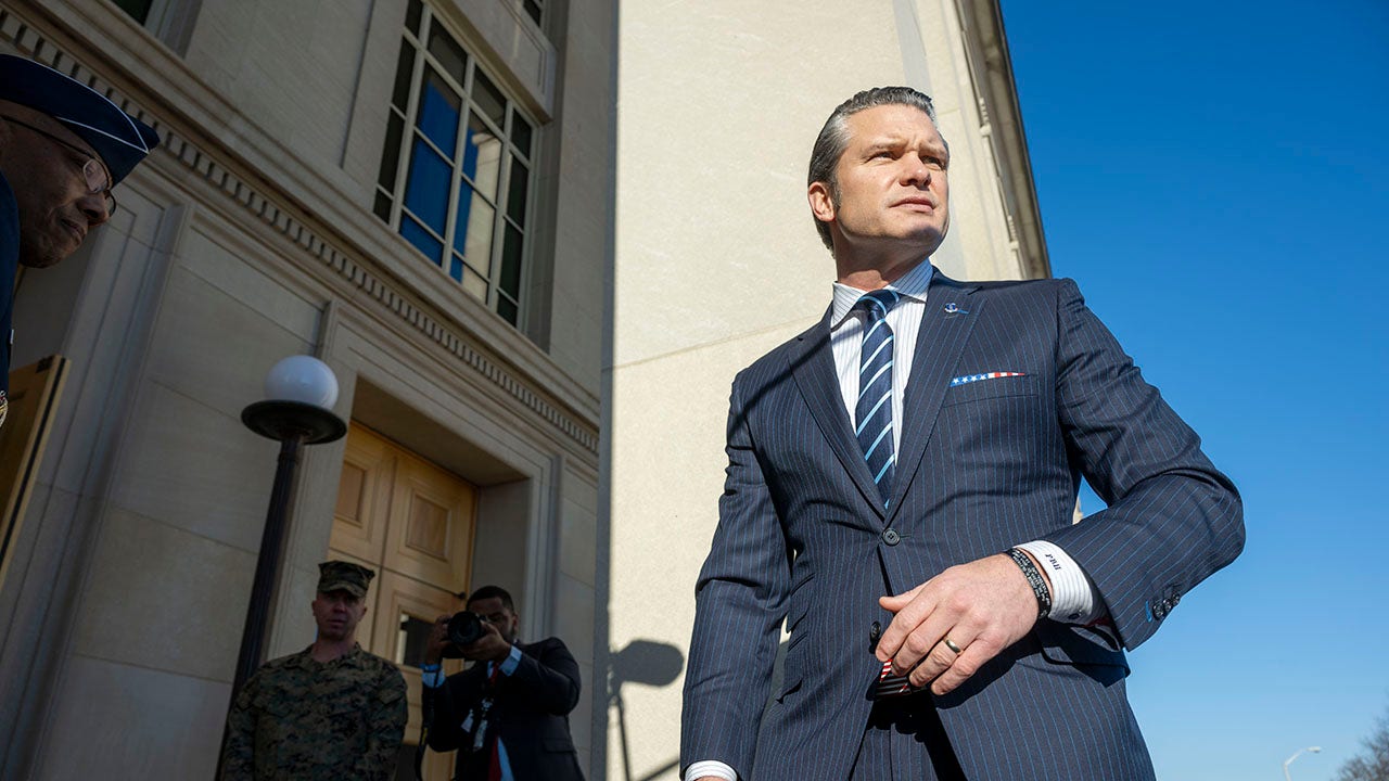 Hegseth arrives for 1st day at Pentagon stressing Defense's mission to protect 'sovereign territory of the US'