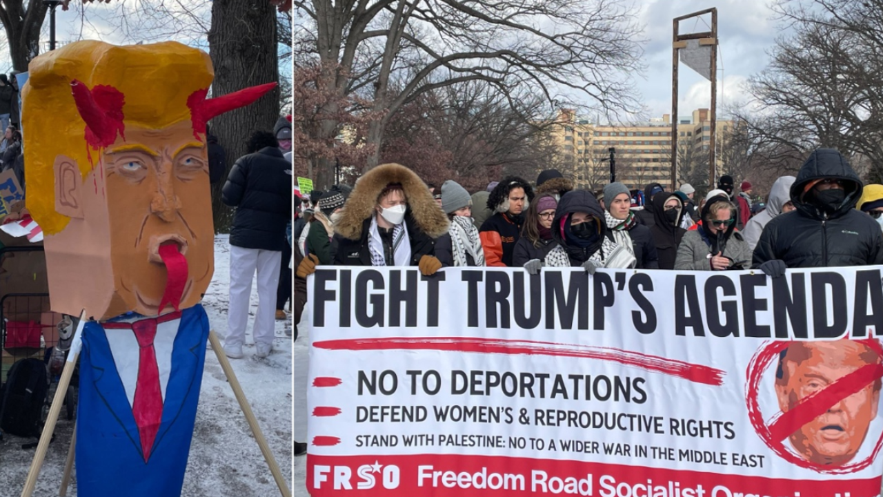 WATCH: Protesters rally against ‘fascist’ Trump as he becomes 47th president: ‘Socialism beats fascism’