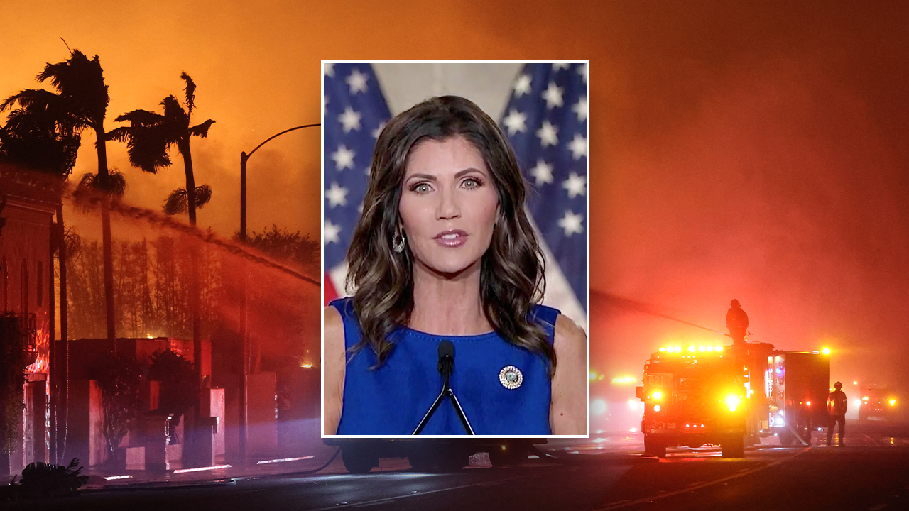 Powerful fire union that was neutral in 2024 backs Noem for DHS as California wildfires rage