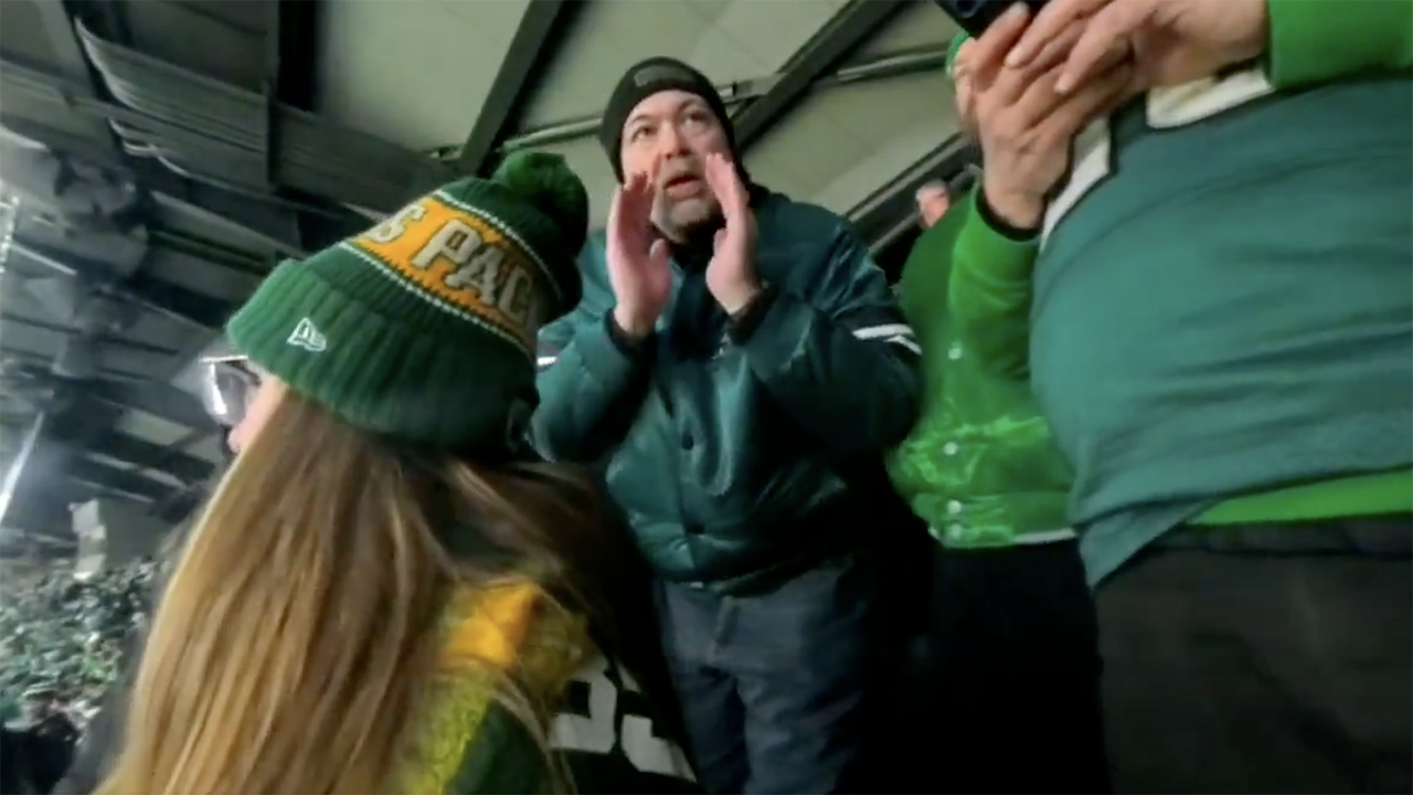 Eagles fan seen in vile tirade against female Packers supporter loses job at DEI-focused NJ company