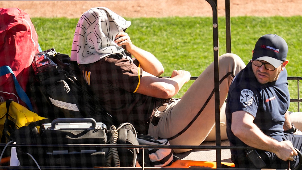 Padres' Cole Paplham hit in head by 102-mph line drive vs Dodgers