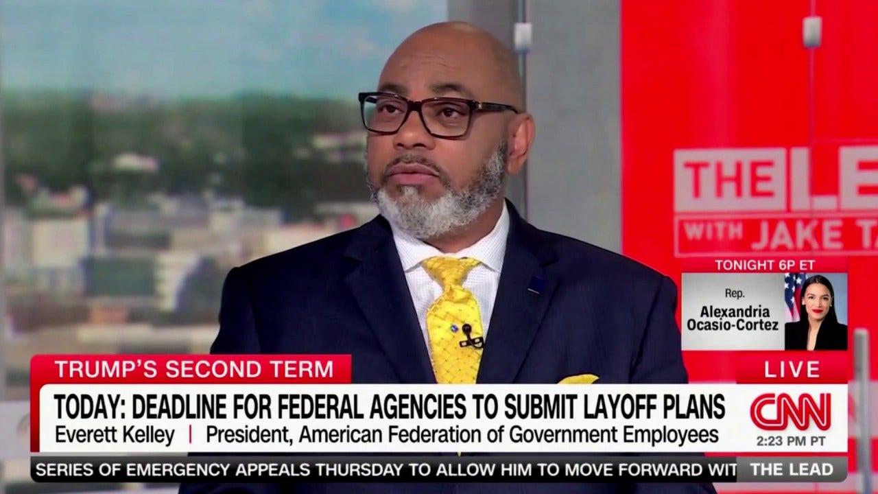 Federal workers' union president says the idea government is 'too big' is 'misinformation'