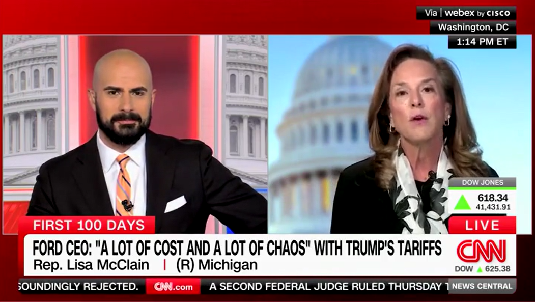 Rep. Lisa McClain calls out CNN host for 'the sky is falling' narrative, says people need to 'relax'