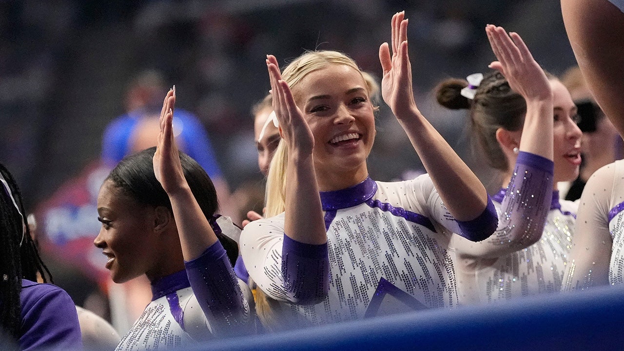 Olivia Dunne Celebrates LSU's Second Consecutive SEC Gymnastics Win