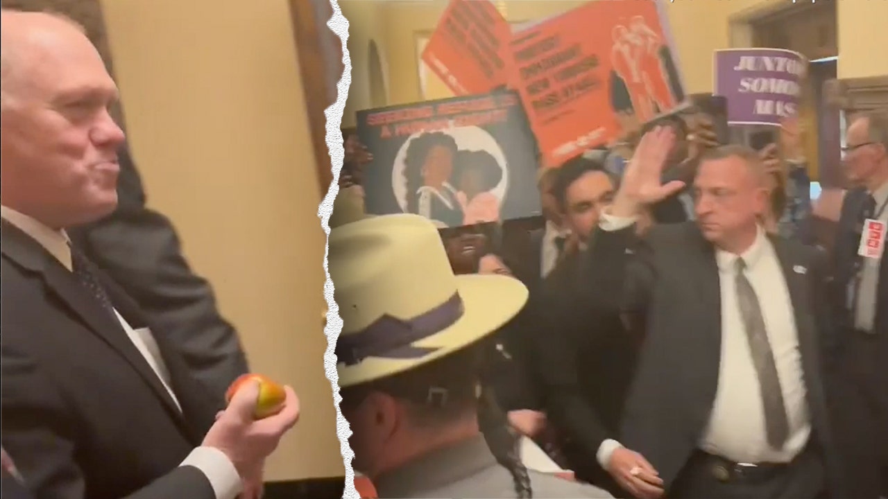 ‘ICE’ cold Tom Homan calmly eats apple in face of enraged pro-illegal immigration protesters