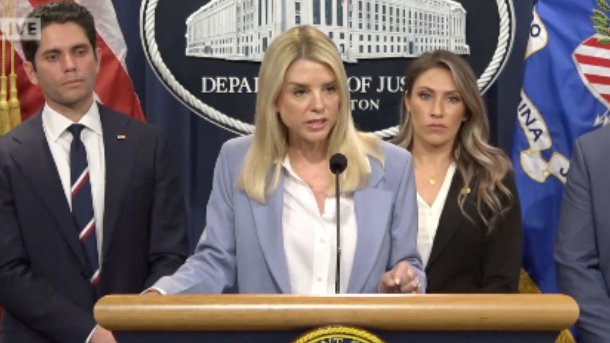 Pam Bondi announces largest fentanyl seizure in US history