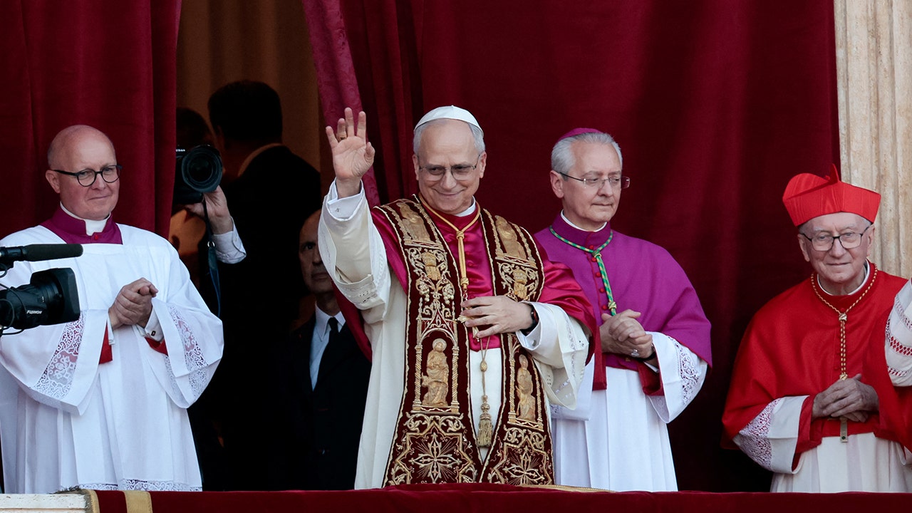 Newly elected Pope Leo XIV, Cardinal Robert Prevost of the United States appears on the balcony of St. Peter's Basilica, at the Vatican, May 8, 2025. (Remo Casilli/Reuters)