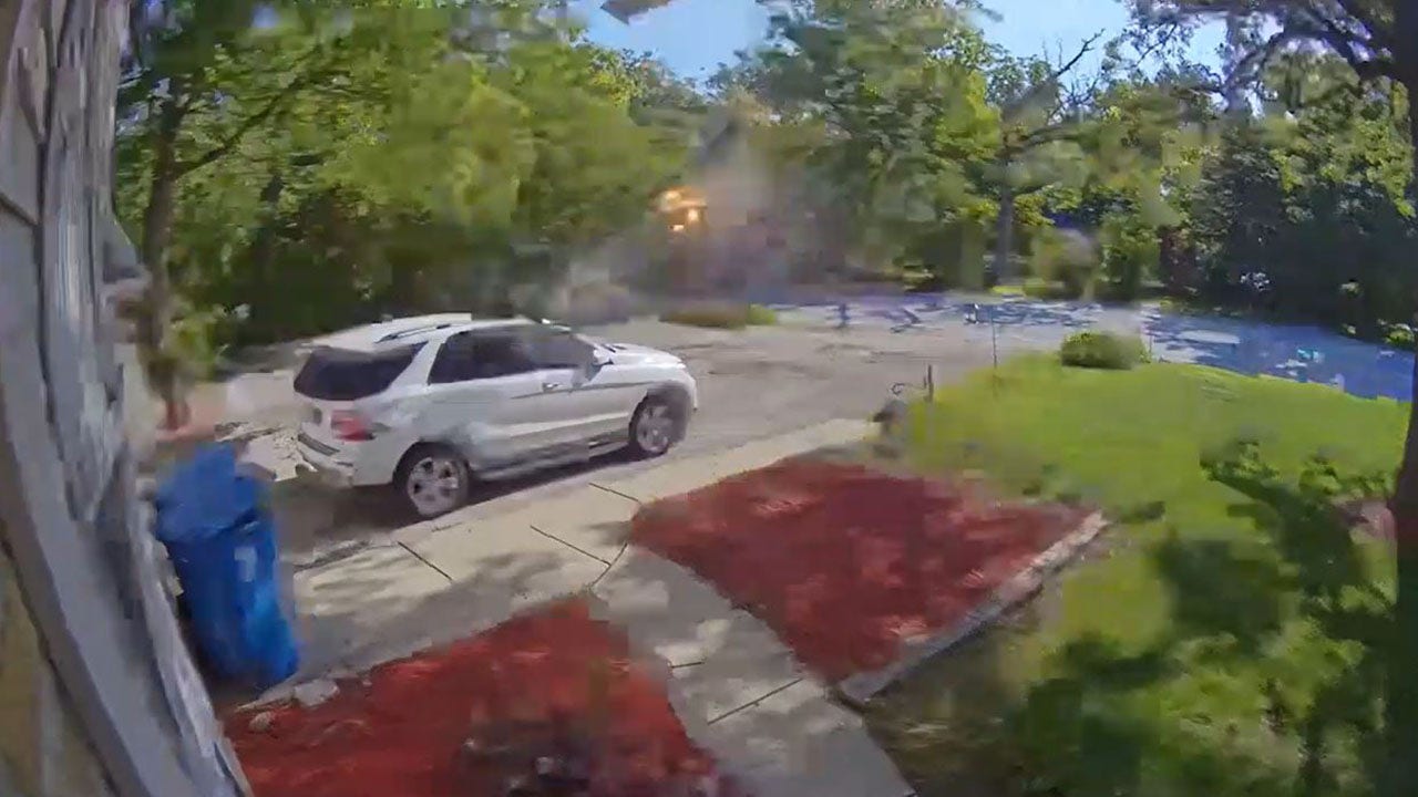 Truck explosion caught on camera in suburban chicago neighborhood as leaking propane to blame: officials