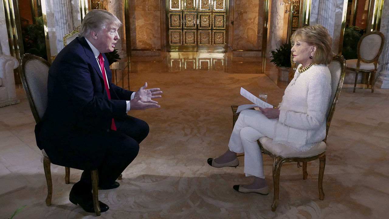 Parbra Walters Donald Trump在2015年的采访