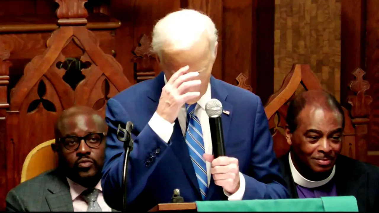 ‘This guy’: Slurring Biden takes shot at Trump, those trying to ‘erase our history’ at Juneteenth church event