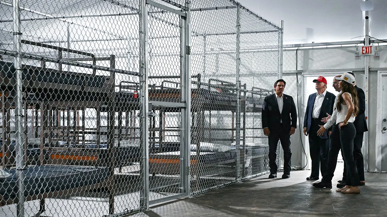 Florida Democrats inspect ‘Alligator Alcatraz’ amid flooding concerns