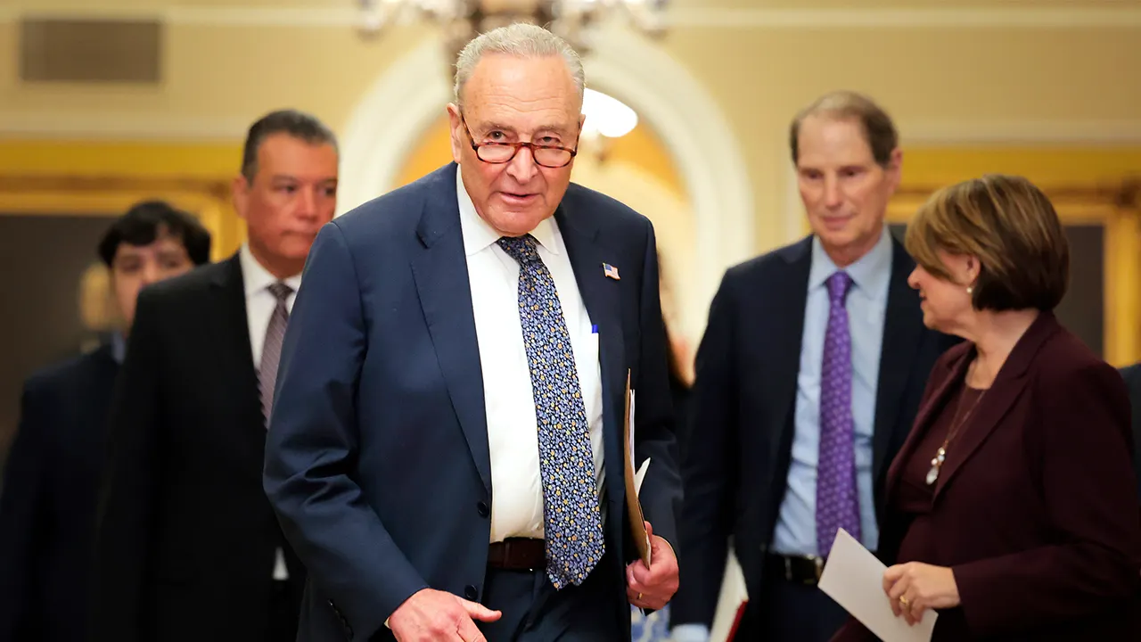 Schumer faces 'no-win situation' with far-left Dems ahead of government shutdown battle, Sen. John Thune says