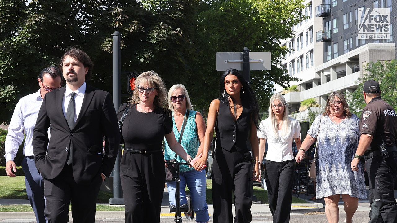 The family of Kaylee Goncalves arrive at Ada County Courthouse for Bryan Kohberger's plea deal hearing on Wednesday, July 2, 2025, in Boise, Idaho. (Derek Shook For Fox News Digital) (Derek Shook for Fox News Digital)
