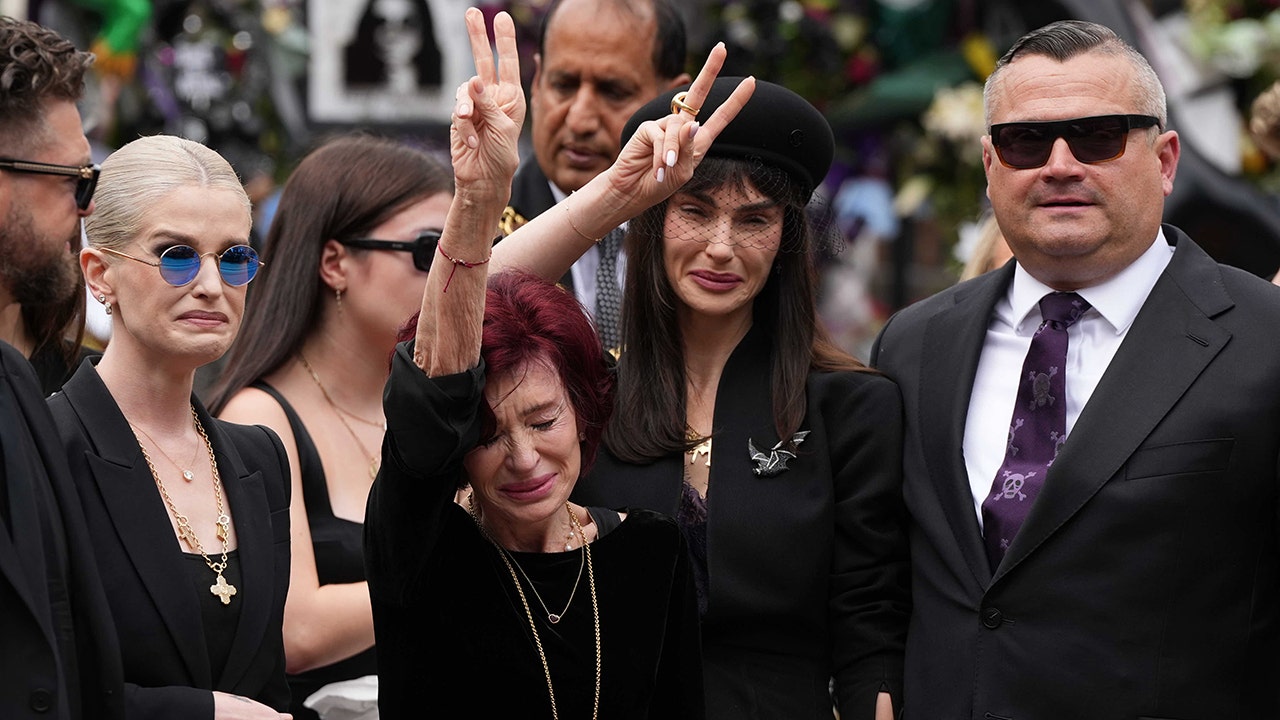Ozzy Osbourne's funeral procession capped emotional farewell for matriarch Sharon and family: PHOTOS