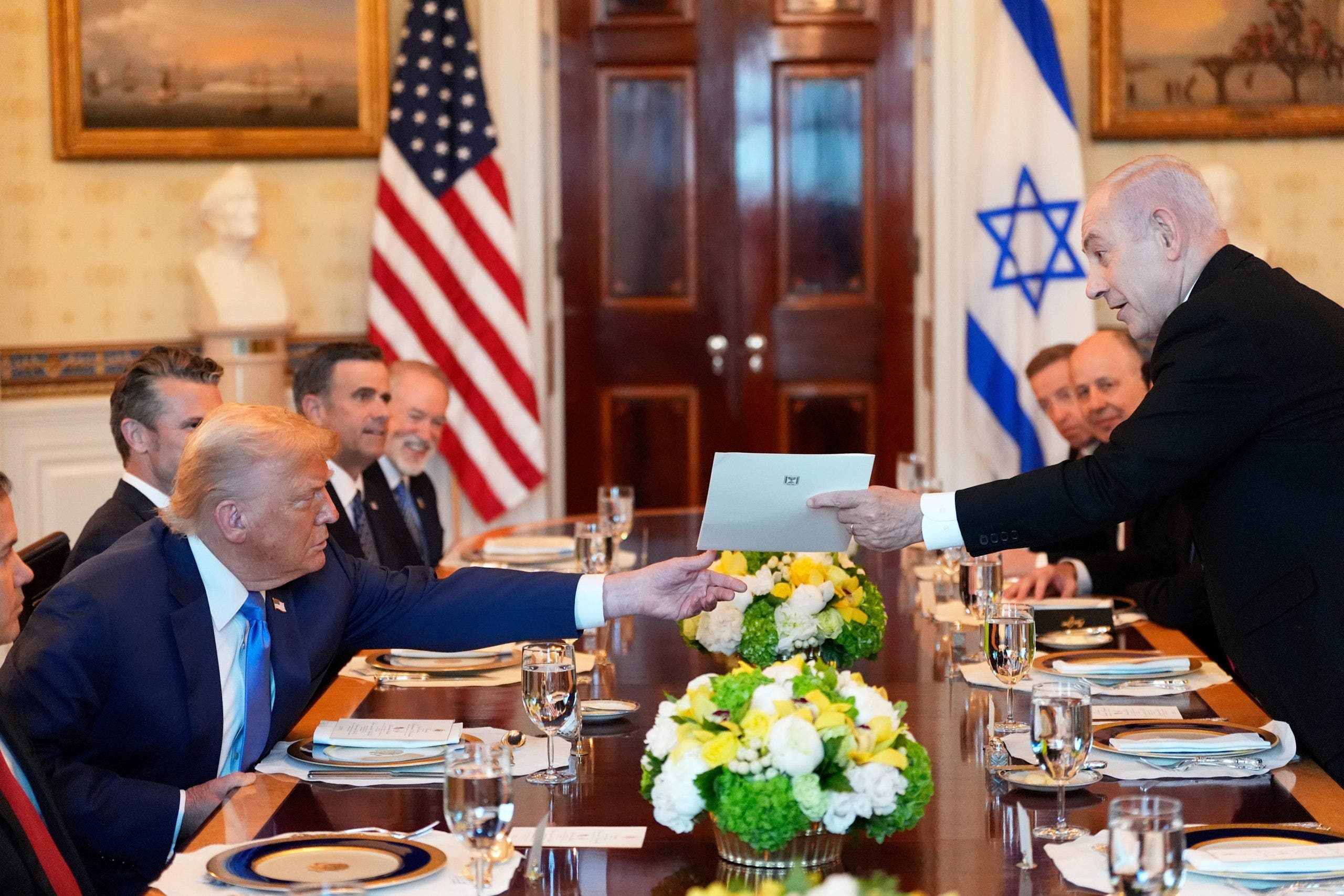 Netanyahu surprises Trump with formal Nobel Peace Prize nomination during historic White House meeting