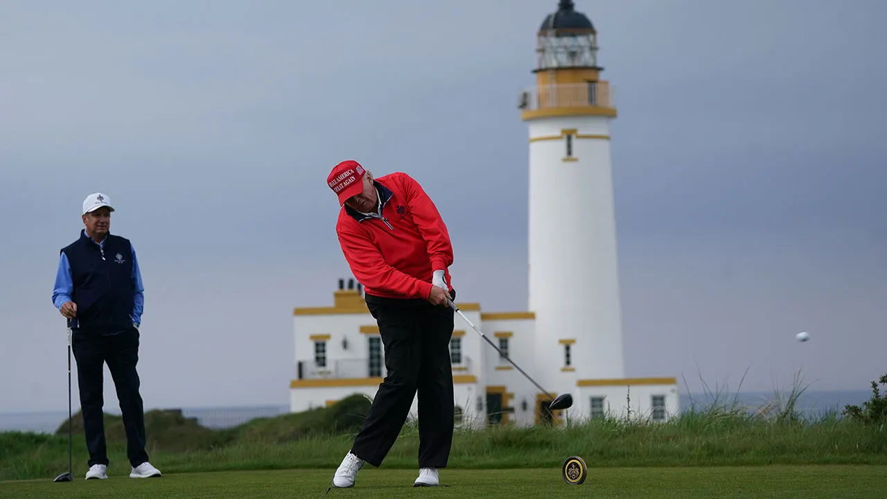 Trump visits Scotland golf resorts while advancing US-UK trade deal