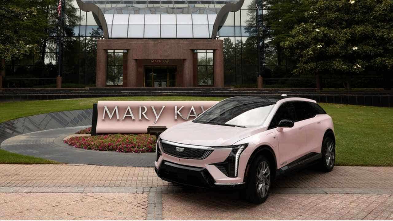 Mary Kay’s iconic pink Cadillac shifts to fully electric