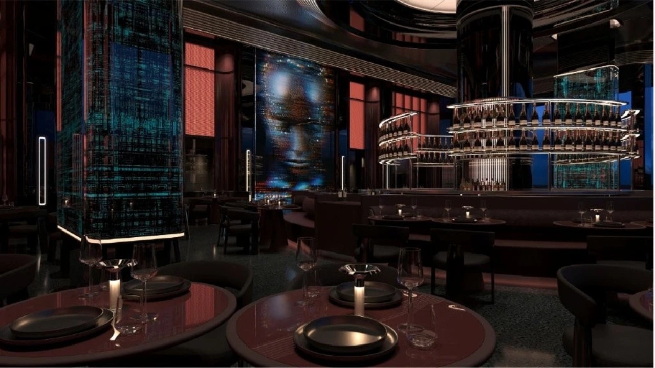 Interior of the Woohoo restaurant driven by AI in Dubai (Woohoo)