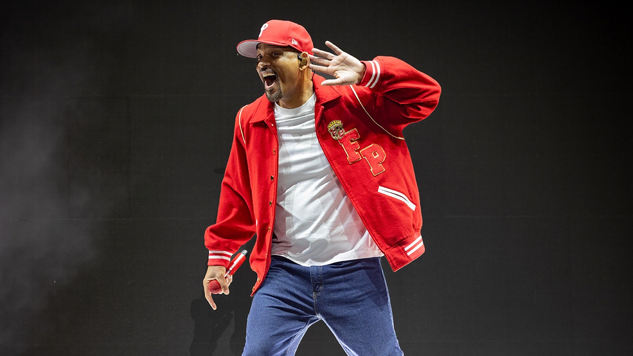 Will Smith performs onstage during a concert at Cardiff Castle on Aug. 25, 2025, in Cardiff, Wales. (Maxine Howell)