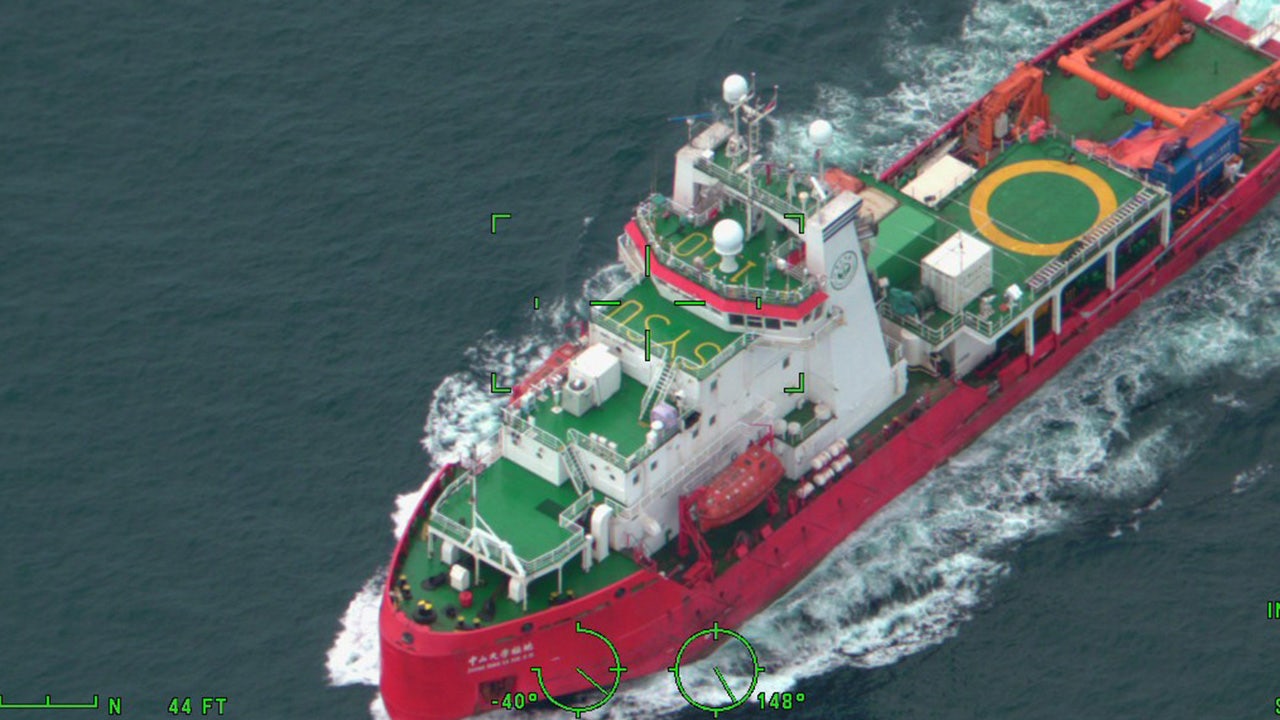 Coast Guard warns of ‘increased Chinese research vessel activity’ in the US Arctic