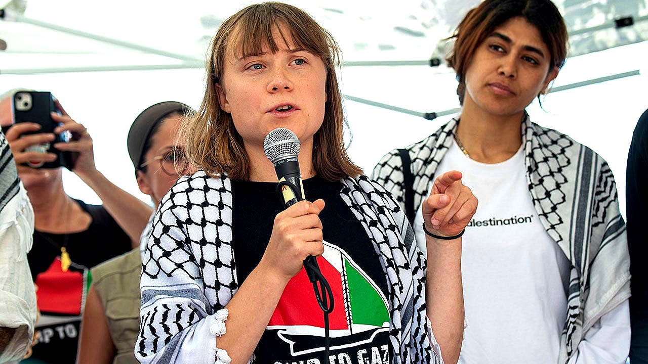 Greta Thunberg’s flotilla bombarded with Abba music after radios hijacked: report