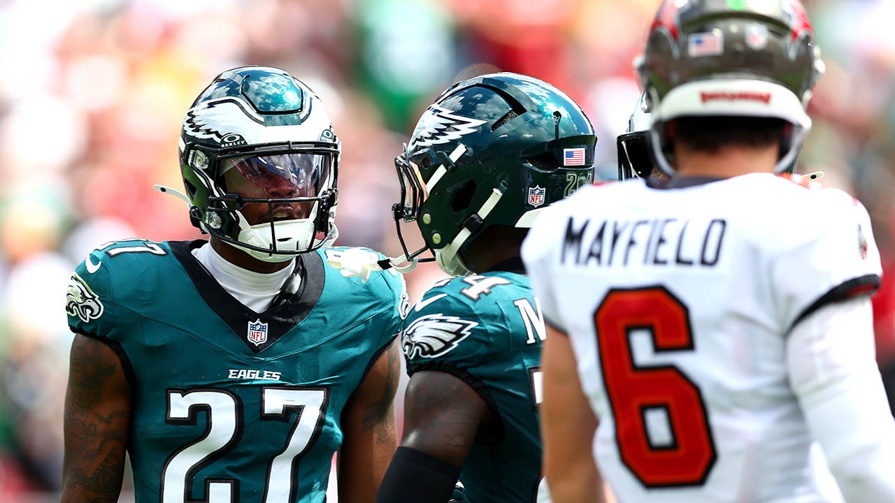 Eagles’ Quinyon Mitchell, Bucs’ Tristan Wirfs lock horns in heated skirmish during matchup