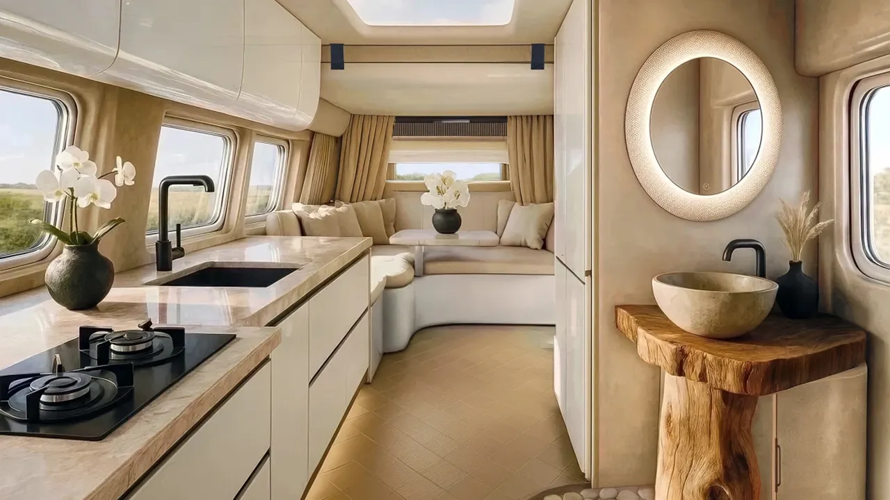 Luxury camper van feels like a penthouse on wheels