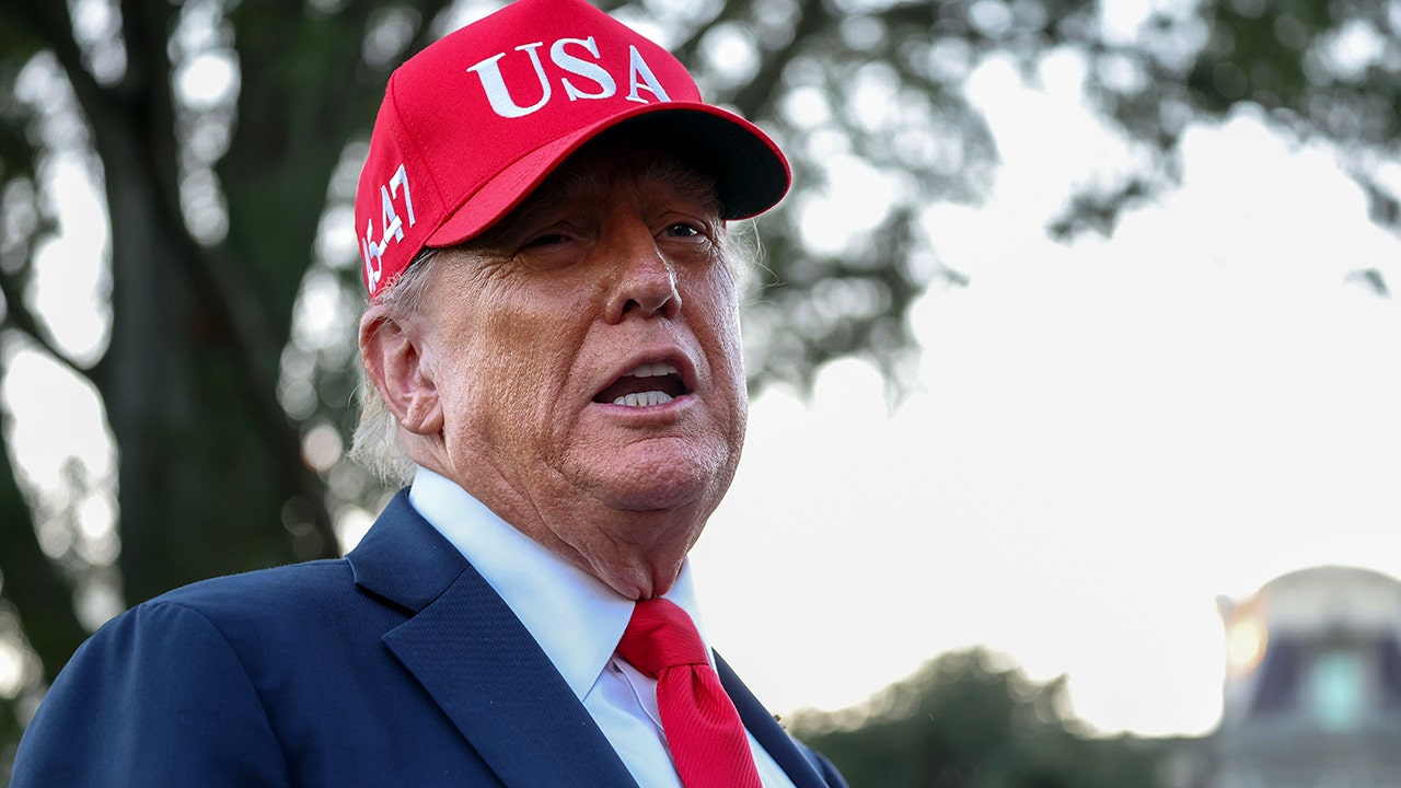 U.S. President Donald Trump talks to the media after walking off Marine One on the South Lawn of the White House on Oct. 5, 2025, in Washington, DC (Tasos Katopodis/Getty Images)