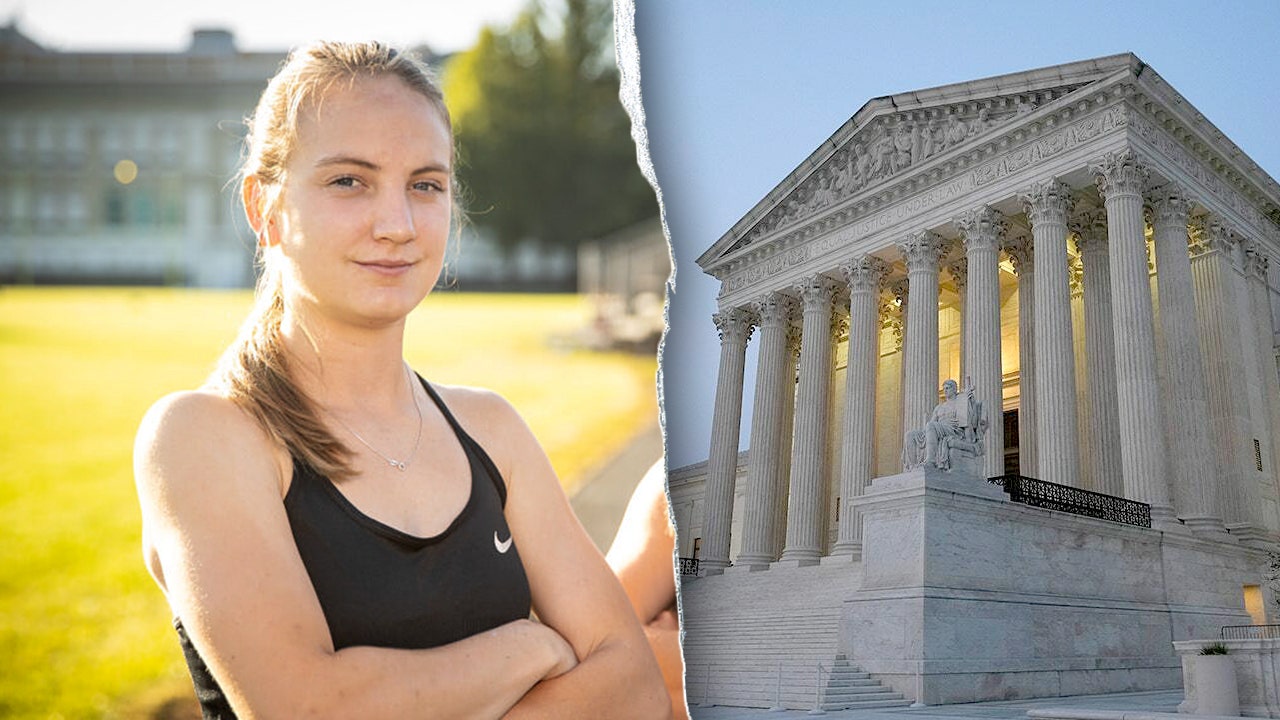 Female athlete reacts after judge keeps trans sports case headed to SCOTUS