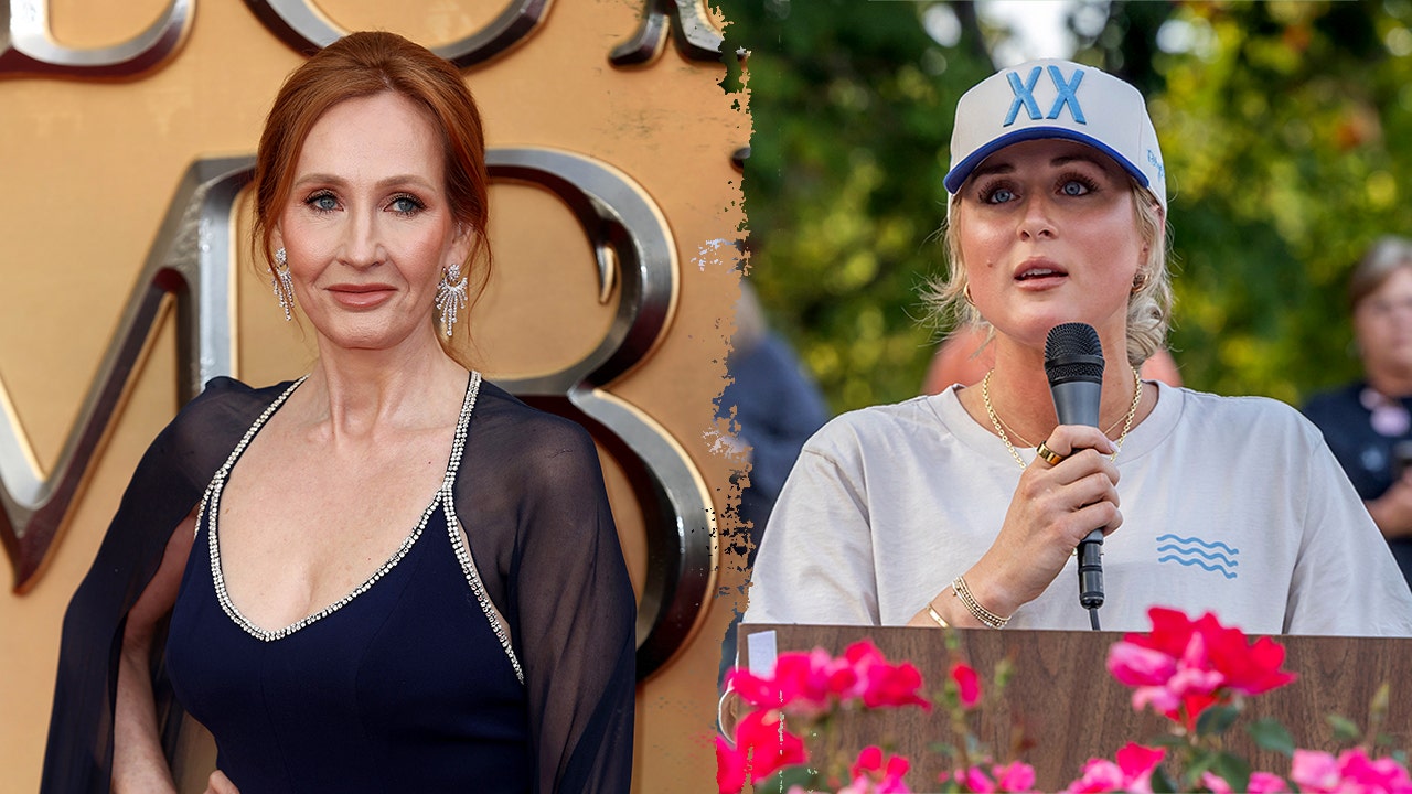 JK Rowling sides with Riley Gaines after AOC’s attack over trans athlete issue JK Rowling sides with Riley Gaines after AOC’s attack over trans athlete issue