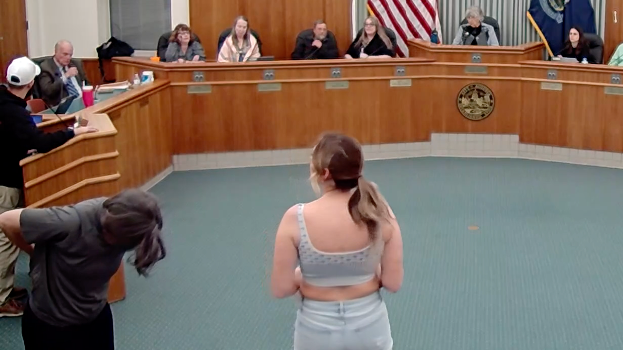 Maine school board meeting sees women undress in protest of trans athletes in girls’ sports, in growing trend