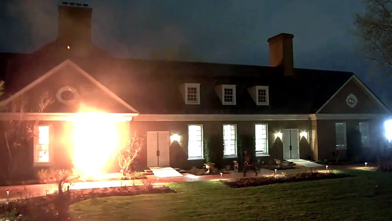New surveillance video shows Pennsylvania governor’s mansion arson attack