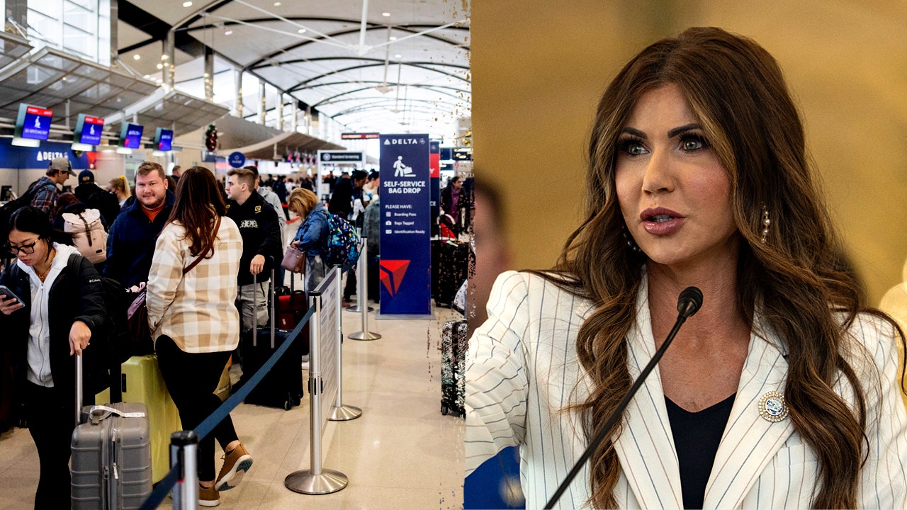Noem explodează Dems pentru închiderea guvernului în noul videoclip jucat la fiecare aeroport din SUA