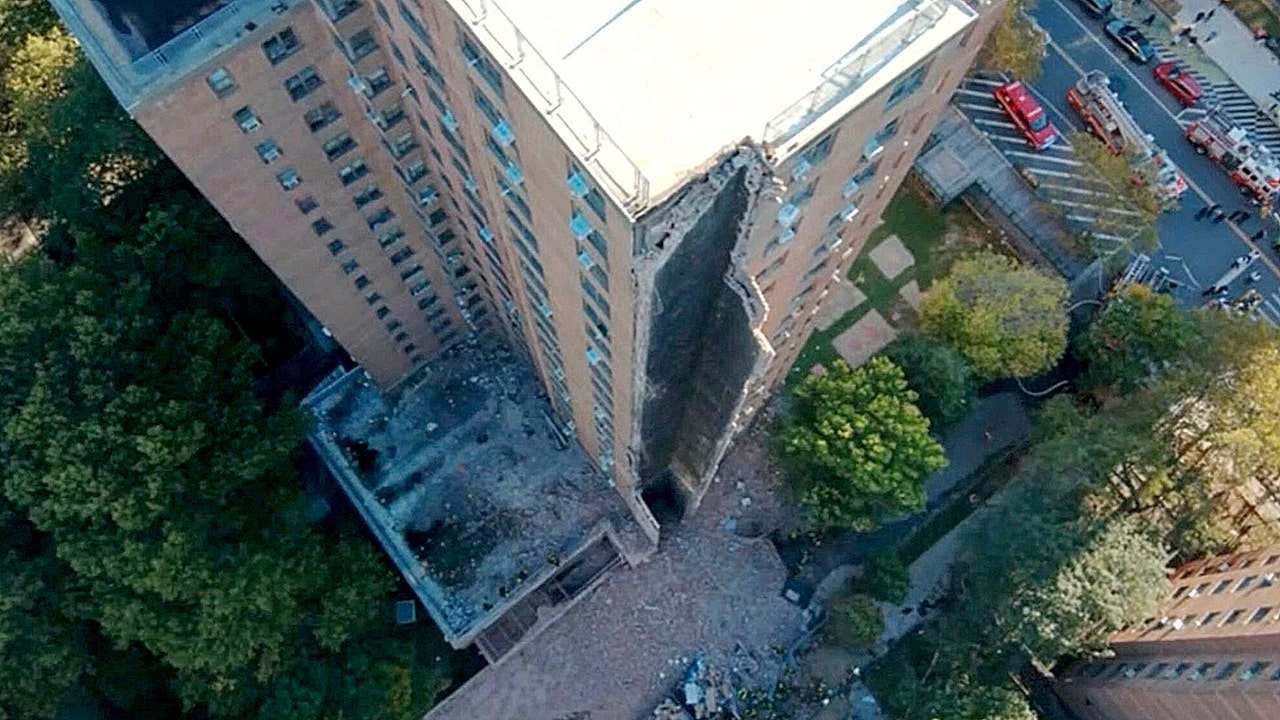 New York City high-rise apartment building suffers partial collapse