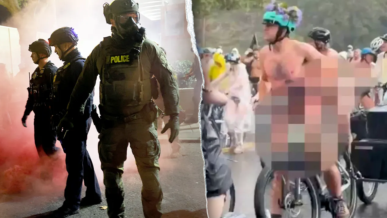 ‘Unsightly tactics’: Feds react to nude bicycle protesters who bared all outside ICE facility