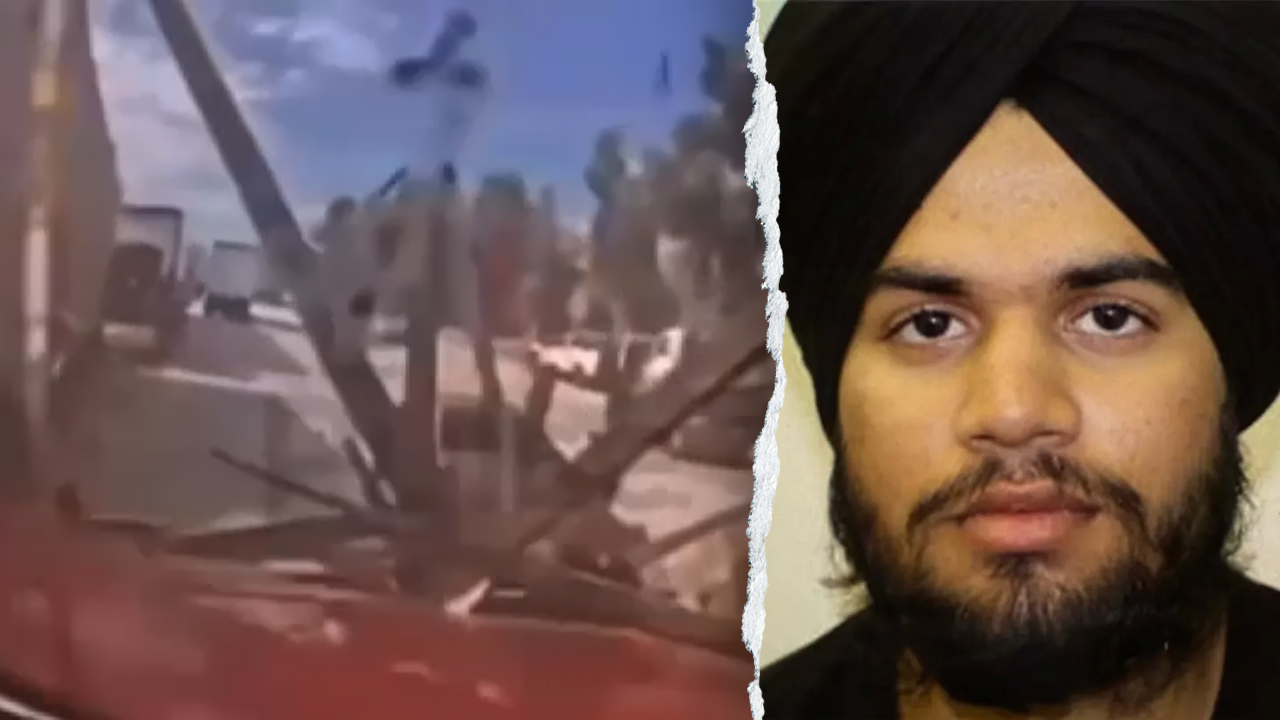 Dashcam video shows deadly freeway crash involving suspected illegal immigrant trucker